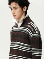 Свитер "MTL Studio Jacquard Half-Zip Knit" — изображение 6