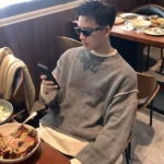 Свитер «PLTH Two-Layer Contrast Knit»