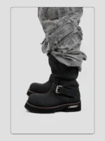 Ботинки "HANQIAORIJI Dual Buckle Engineer Boots" — изображение 11
