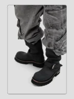 Ботинки "HANQIAORIJI Dual Buckle Engineer Boots" — изображение 12