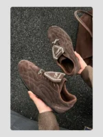 Кроссовки "HANQIAORIJI Brown Turbo Retro Football Shoes" — изображение 12