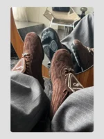 Кроссовки "HANQIAORIJI Brown Turbo Retro Football Shoes" — изображение 14