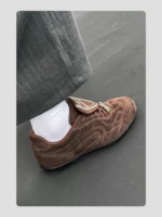 Кроссовки "HANQIAORIJI Brown Turbo Retro Football Shoes" — изображение 18