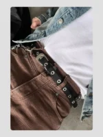 Ремень "HANQIAORIJI Air Eye Leather Belt" — изображение 6