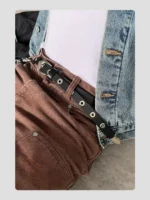 Ремень "HANQIAORIJI Air Eye Leather Belt" — изображение 7