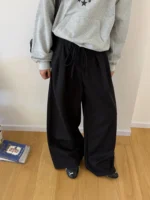 Брюки "19 Studio Drawstring Wide-Leg Pants" — изображение 2