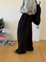 Брюки "19 Studio Drawstring Wide-Leg Pants" — изображение 8