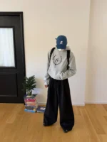 Брюки "19 Studio Drawstring Wide-Leg Pants" — изображение 10