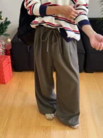 Брюки "19 Studio Drawstring Wide-Leg Pants"