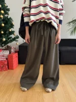 Брюки "19 Studio Drawstring Wide-Leg Pants" — изображение 3
