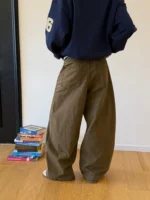 Брюки "19 Studio Relaxed Straight Cotton Pants" — изображение 4