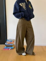 Брюки "19 Studio Relaxed Straight Cotton Pants" — изображение 5