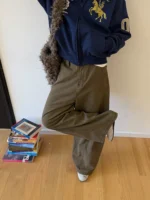 Брюки "19 Studio Relaxed Straight Cotton Pants" — изображение 6