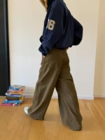 Брюки "19 Studio Relaxed Straight Cotton Pants" — изображение 7