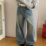 Джинсы "19 Studio Vintage Texture Wide Jeans"