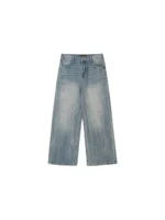 Джинсы "19 Studio Vintage Texture Wide Jeans" — изображение 9