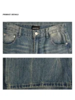 Джинсы "19 Studio Vintage Texture Wide Jeans" — изображение 8