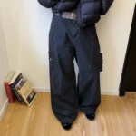 Джинсы "19 Studio Vintage Wide-Leg Distressed Jeans"