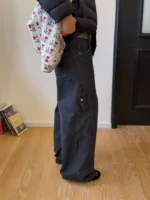 Джинсы "19 Studio Vintage Wide-Leg Distressed Jeans" — изображение 5