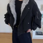 Куртка "19 Studio Hooded Fur-Lined Cotton Jacket"