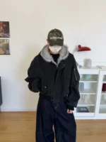 Куртка "19 Studio Hooded Fur-Lined Cotton Jacket" — изображение 8