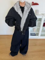 Куртка "19 Studio Hooded Fur-Lined Cotton Jacket" — изображение 10