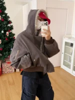 Куртка "19 Studio Hooded Fur-Lined Cotton Jacket" — изображение 7