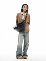 Сумка "YADAMUI Diagonal Zip Crossbody Bag" — изображение 4