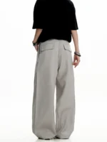 Брюки "11KN Draped Belt Wide Trousers" — изображение 12