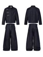 Джинсы "DL Studio × MC.CANN Raw Denim Wide Jeans" — изображение 4
