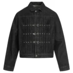 Джинсовая куртка "DL Studio × MC.CANN Wide Crop Metal Buckle Jacket"