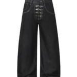 Джинсы "DL Studio × MC.CANN Extra Wide Buckle Jeans"