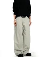 Брюки "11KN Wide Straight Cotton Trousers" — изображение 7
