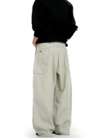 Брюки "11KN Wide Straight Cotton Trousers" — изображение 8