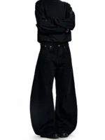 Джинсы "11KN Classic Wide Black Jeans" — изображение 4