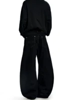 Джинсы "11KN Classic Wide Black Jeans" — изображение 5