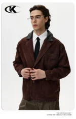 Куртка "11KN Leather Collar Work Jacket" — изображение 6