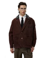 Куртка "11KN Leather Collar Work Jacket" — изображение 4