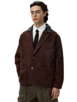 Куртка "11KN Leather Collar Work Jacket"