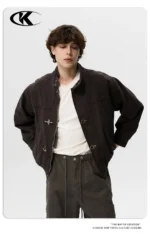 Куртка "11KN Toggle Work Jacket Brown" — изображение 6