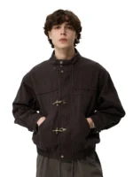 Куртка "11KN Toggle Work Jacket Brown" — изображение 5