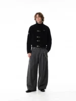 Брюки "XJ Studio Curved Pleated Wide Pants" — изображение 3