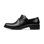 Туфли "HANQIAORIJI Silver Nail Derby Shoes"