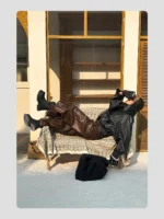 Ботинки "HANQIAORIJI Undercurrent Platform Boots" — изображение 11