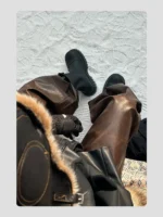 Ботинки "HANQIAORIJI Undercurrent Platform Boots" — изображение 14