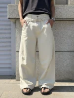 Брюки "BurnBro Double Belt Wide Trousers"
