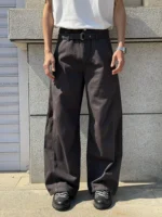 Брюки "BurnBro Double Belt Wide Trousers" — изображение 2