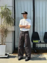 Брюки "BurnBro Double Belt Wide Trousers" — изображение 9