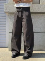 Брюки "BurnBro Double Belt Wide Trousers" — изображение 3
