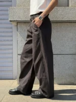 Брюки "BurnBro Double Belt Wide Trousers" — изображение 4